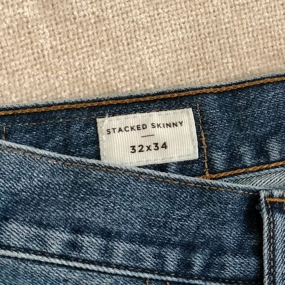 PacSun Stacked Skinny Medium Wash 32x34 - Picture 10 of 10